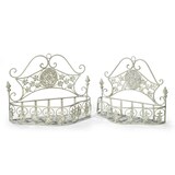 thumbnail of Pflanzkörbe Metall Wandkörbe 2er Set Paar Pflanzkorb Landhausstil Shabby Style