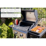 thumbnail of Unold Barbecue Grill-Wagen Buddy – Elektrischer Outdoor BBQ Grill 2.600 W, 45x40 cm Grillfläche, Gusseisen-Roste, Edelstahl-Heizelemente, IPX4