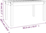 thumbnail of vidaXL Gartentisch 82,5x50,5x45 cm Massivholz Douglasie