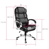 thumbnail of tectake Cadeira de escritório Jonas  preto