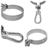 thumbnail of PRIOstahl Schaukelschelle Rohrschelle mit Karabiner Ø 140mm x 1 Schelle aus verzinktem Stahl