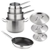 thumbnail of Vogue Cook Like A Pro 5-teiliges Induktionskochgeschirr-Set aus Edelstahl