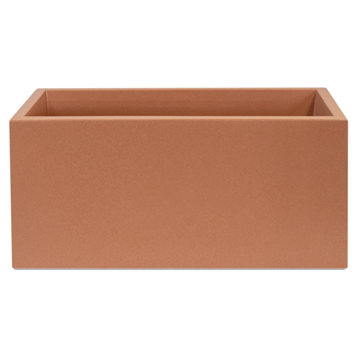 WellHome - Terracotta polyethyleen bloempot 80x40x40 cm