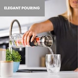 thumbnail of Glaswerk Sile Karaffe 1 Liter Borosilikatglas Fruchtspieß mit Stopper Transparent