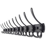 thumbnail of TOJ Living Porte-manteau mural – 30 crochets – 95 cm – acier inoxydable – noir mat – patères