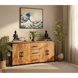 thumbnail of OPIUM OUTLET Mueble Cómoda Armario Aparador SB-4D marrón Madera de Mango Madera Maciza