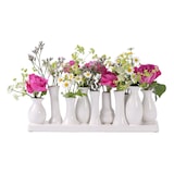 thumbnail of Jinfa Deko Blumenvasen Set aus 10 Vasen in weiß auf einem Tablett