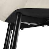 thumbnail of tectake Lot de 8 chaises Rembourrées aspect velours assise Ergonomique crème - 404941