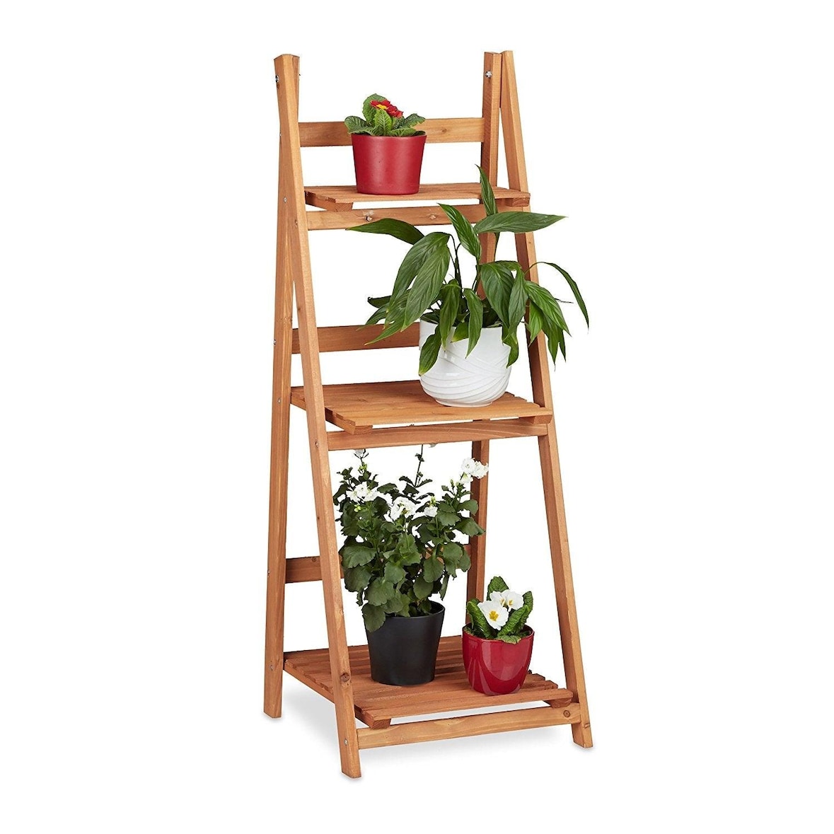 Helloshop26 - Escalier étagère meuble pour plantes bois 107 cm 2013079/2