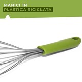 thumbnail of Fackelmann Frusta da cucina con manico in plastica riciclata, materiale parte funzionale in acciaio inox, dimensioni 32 x 7.5 x 7.5 cm, Linea Oliva