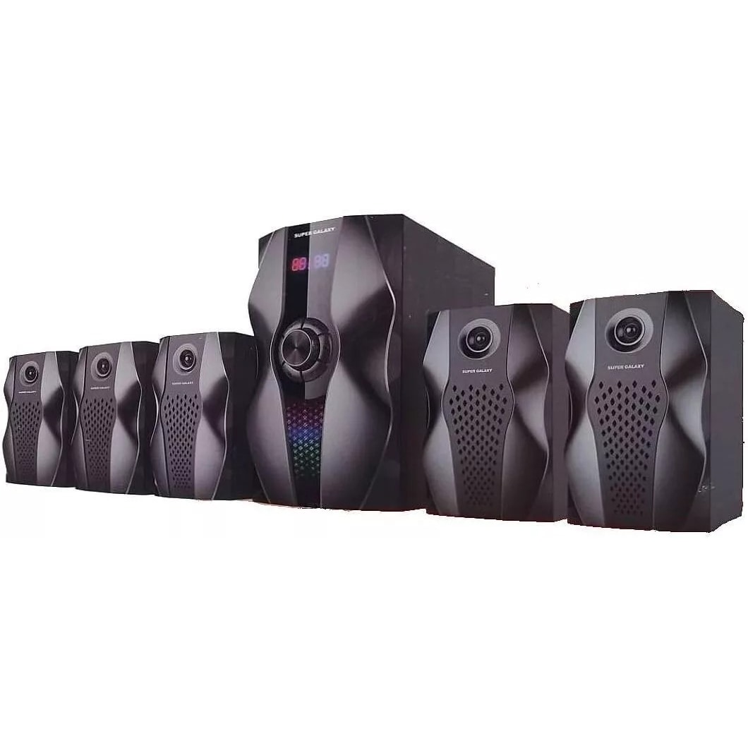 Super Galaxy 5.1 Heimkino mit Bluetooth, USB, UKW-Radio, AUX-Eingang und SD-Kart