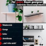 thumbnail of PRIOstahl Stahlwinkel Regalträger 120 × 170 mm – 10er Set Weiß Belastbare Wand-Regalwinkel aus Stahl