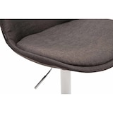 thumbnail of Conjunto de 4 cadeiras de jantar em tecido Maverick cinza escuro/branco