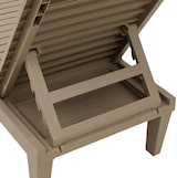 thumbnail of Helloshop26 - Tumbona tumbona cama de jardín mobiliario de exterior para terraza marrón claro 155 x 58 x 83 cm polipropileno 02_0012782