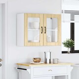 thumbnail of vidaXL Küchen-Hängeschrank mit Glastür Lucca Sonoma-Eiche Holzwerkstoff