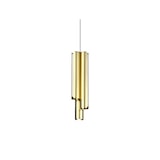 thumbnail of ideal lux, dorica sp3 d90, sospensione in alluminio ottonato