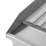 thumbnail of VERTES Plancha profesional de 3000 W en acero inoxidable superficie de grill ranurada de 55 x 35 cm, termostato, temperatura de 50 a 300 °C