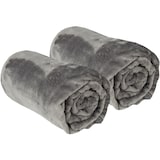 thumbnail of Kuscheldecke "Celina" 2er Pack Anthrazit 220x240cm