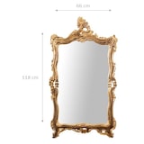 thumbnail of Biscottini Wandspiegel 66x7x118 cm – Rechteckiger Badezimmerspiegel – Wandspiegel aus oxidiertem Gold mit Holzrahmen – Wandspiegel Made in Italy