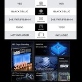 thumbnail of Tablette Durcie 4G 10.1 Pouces Android 13 8GB RAM 256GB ROM Double SIM, Bleu YONIS