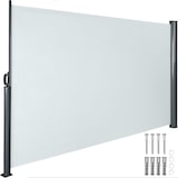 thumbnail of tectake toldo lateral extensible enrollable protección privacidad resistente viento tela poliéster gris 300x9x160cm