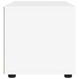 thumbnail of Helloshop26 - Meuble TV moderne gain de place avec tiroir et étagère 60 x 40 x 38 cm en bois d'ingénierie blanc 02_0058329