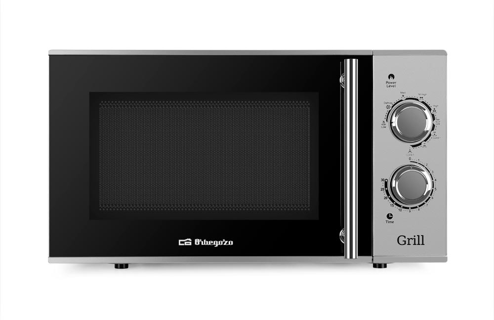 Orbegozo microondas con grill MIG 2321, 23 litros de capacidad, 5 niveles de potencia, temporizador, 3 funciones combinadas, 900-1000 W