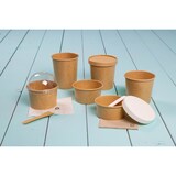 thumbnail of BIOZOYG Suppenbecher to go 25 Stück 200 ml, braun Suppenschüsseln Einweg - Einweggeschirr Alternative zur Plastikschüssel - Becher, Suppe, Soup Bowl