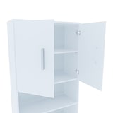 thumbnail of Mobile Sopra Lavatrice Asciugatrice Armadio Mobiletto Bagno Mobili Salvaspazio Armadietto A Colonna Per Lavanderia Coprilavatrice 190x26x64 Cm Bianco