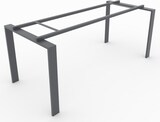 thumbnail of Oficit. Mesa de oficina y hogar. Estructura Marco Abierto gris grafito, con tablero haya. Fabricado en España. Medidas: 160x80cm (largo x ancho)