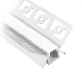 thumbnail of Kit de perfis de canto para nivelar em gesso cartonado de 2m com cobertura acetinada e 2 tampas