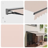 thumbnail of Wasabi - Tenda Esterna Avvolgibile 4x2,5 Arena Poliestere – Struttura Semicofre in Alluminio Antracite Plus - Telo Protezione Solare