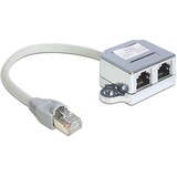 thumbnail of Delock RJ45 Port Doppler 1x RJ45 Stecker > 2x RJ45 Buchse 1x Ethernet, 1x ISDN