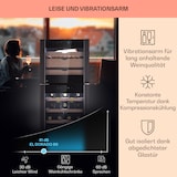 thumbnail of Klarstein El Dorado 89 Käse & Weinkühlschrank 2 Zonen Touch 89L LED Schwarz