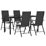 thumbnail of HELLOSHOP26 - Juego de comedor de jardín de 5 piezas resina tejida negra 02_0014790