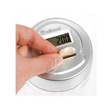 thumbnail of Spaarpot, digitaal, automatisch tellen van munten, met lcd-display, 150 x 100 mm, grijs