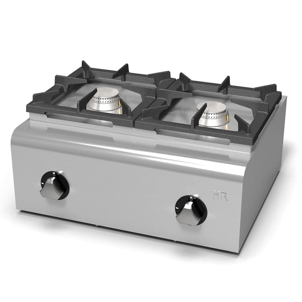 Cocina Industrial Gas 2 Fuegos FG600 de HR Fainca