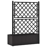 thumbnail of vidaXL Plantenbak hoog met latwerk en zelfbewateringssysteem antraciet