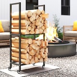 thumbnail of Outsunny Portalegna Esterno e Interno in Acciaio Due Livelli e Ruote