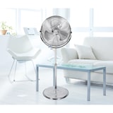 thumbnail of Tarrington House Ventilatore a piantana SWM2200N, alluminio / metallo, 57 x 50.5 x 152 cm, Ø 45 cm, 110 W, 3 velocità, argento