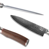 thumbnail of Zayiko Kurumi Damast Chef Messer I 20 cm Klinge I Nussbaumgriff I Holzbox