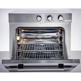 thumbnail of METRO Professional Forno a convezione GCO2001, acciaio inox, 59x70.5x59 cm, 2200 W, 4 tipi di cottura, funzione grill, timer, luce interna, argento