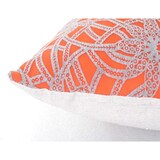 thumbnail of Deko-Kissen Barock, Sofakissen Zierkissen mit Füllung, orange 45x45cm