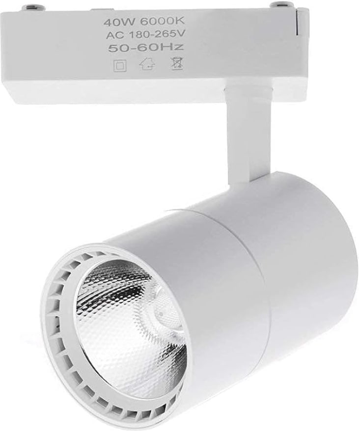 Jandei - Led Track Spotlight 40W, Koel Licht 6000K, 2700 Lumen, 220V 50 ...