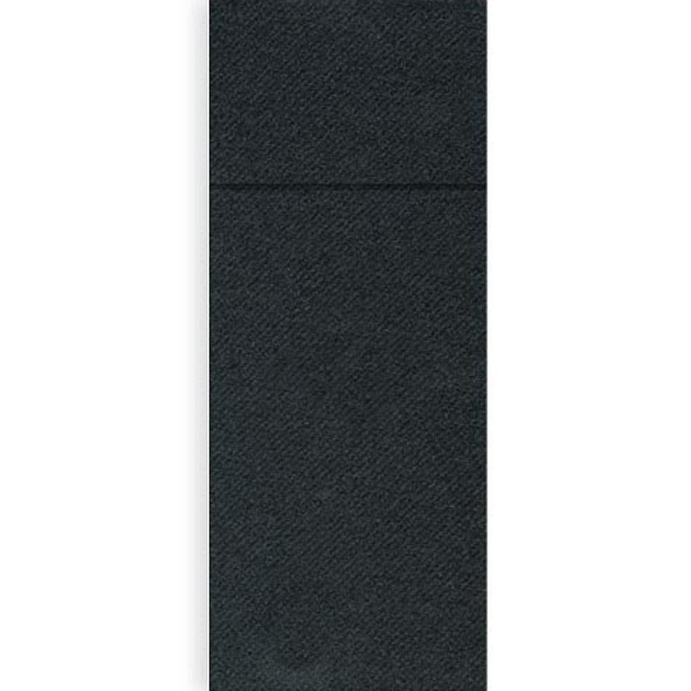 Serviettentaschen Airlaid UNI 8 x 20 cm Schwarz