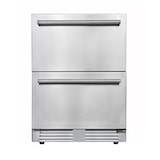 thumbnail of FrigeluX Réfrigérateur table top 136L extérieur encastrable sous plan, 2 tiroirs, Inox RE2T136A