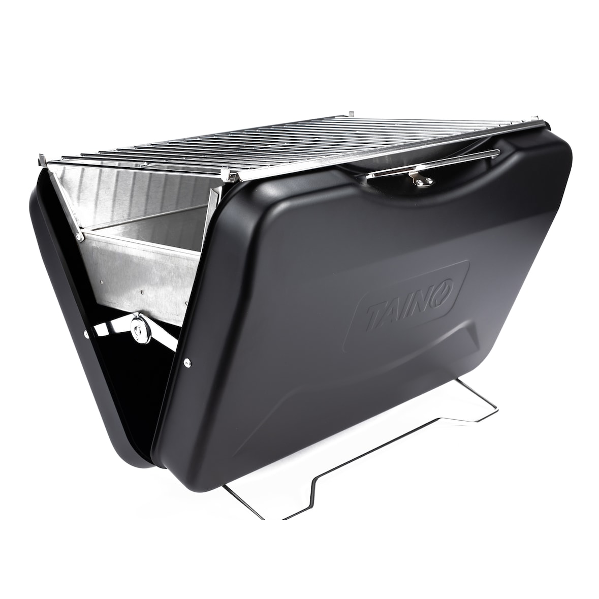 TAINO MOX Koffergrill Holzkohlegrill BBQ Campinggrill Koffer Rot Griller kompakt