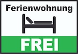 thumbnail of Ferienwohnung FREI Schild Pension Motel Hotel Zimmer Frei A1 Rückseite selbstklebend
