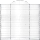 thumbnail of vidaXL Gabione mit Hochbogen 200x50x180/200 cm Verzinktes Eisen