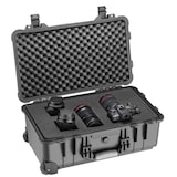 thumbnail of tectake Maletín de transporte con ruedas y asa telescópica - negro - 403593